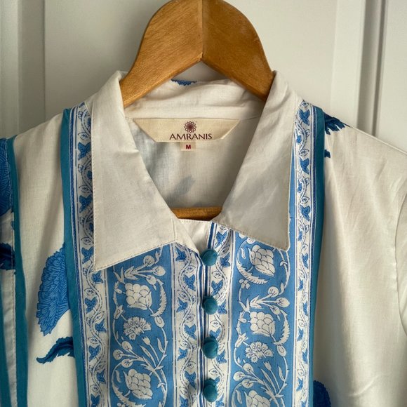 Traditional 1930's or 40's Woman's Dress with Pockets - Picture 3 of 5